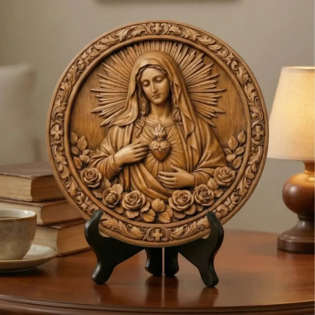 Medalhão Imaculado Coração de Maria – Coleção Legado