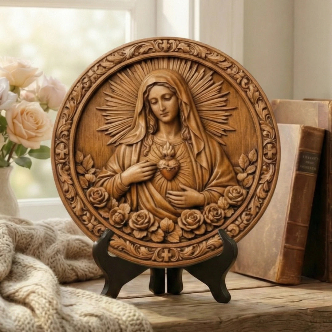 Medalhão Imaculado Coração de Maria – Coleção Legado