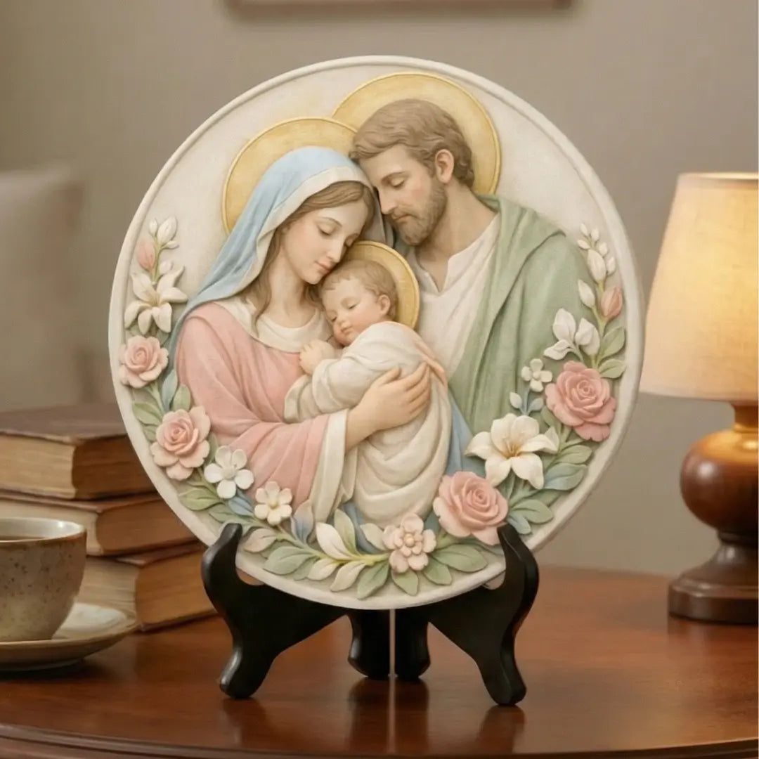 Medalhão Sagrada Família - Coleção Serenidade