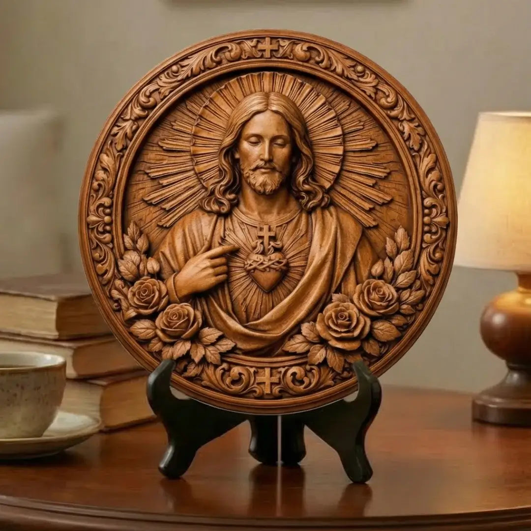 Medalhão Sagrado Coração de Jesus – Coleção Legado