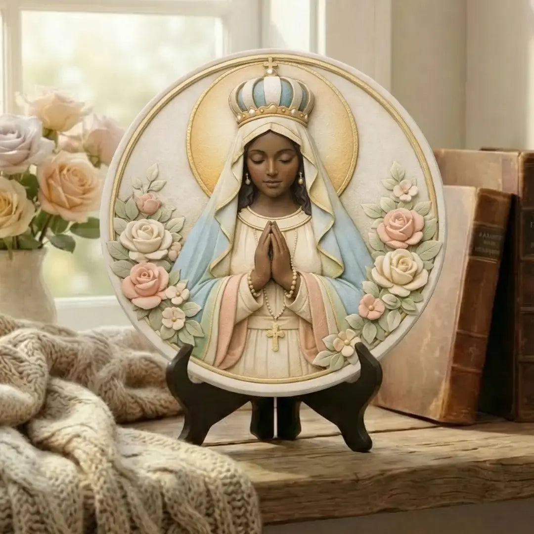 Medalhão Nossa Senhora Aparecida - Coleção Serenidade