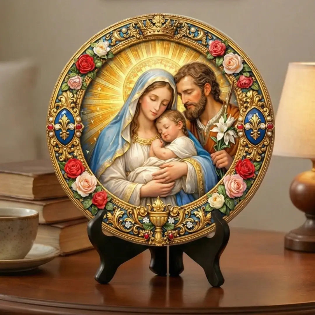 Medalhão Sagrada Família – Coleção Resplendor