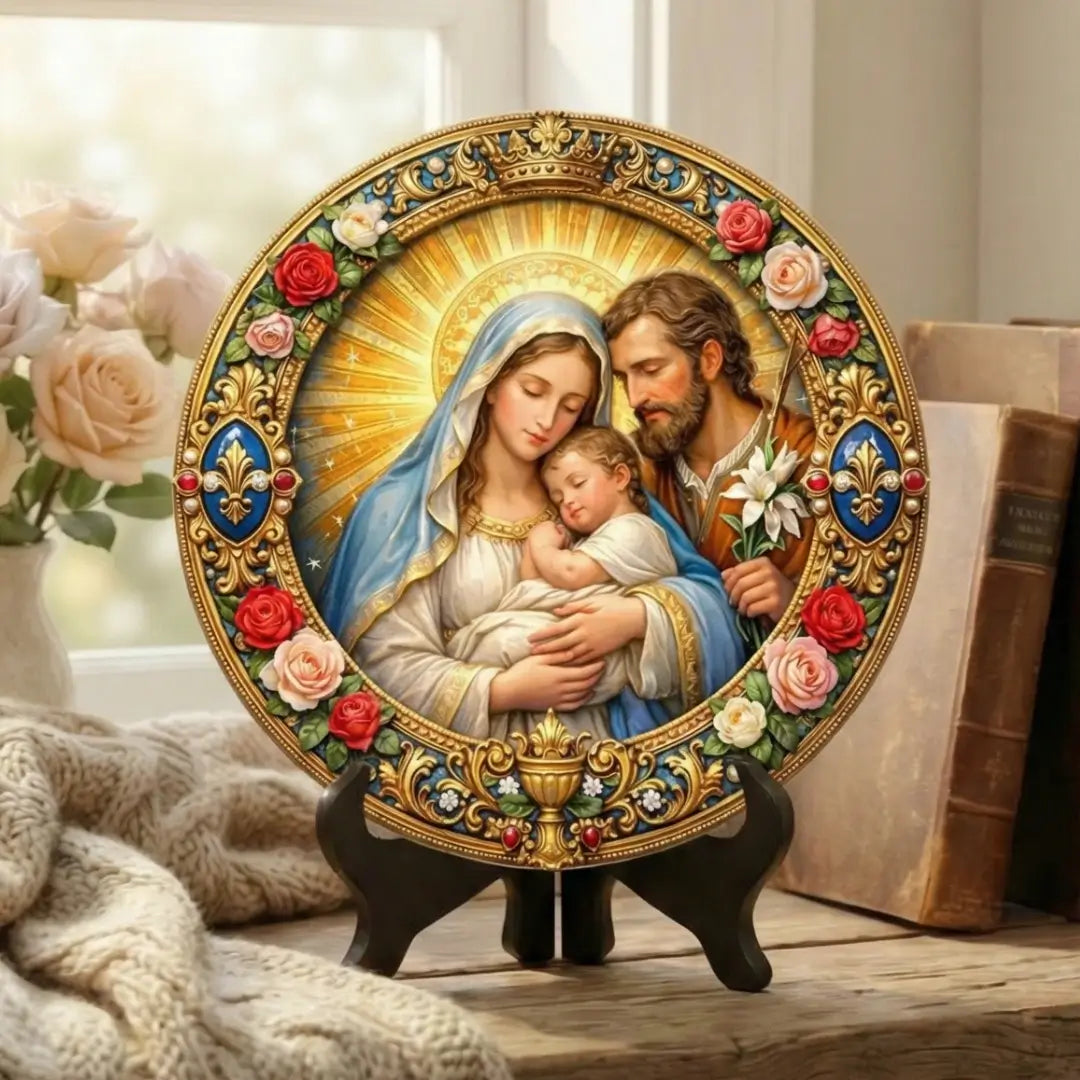 Medalhão Sagrada Família – Coleção Resplendor