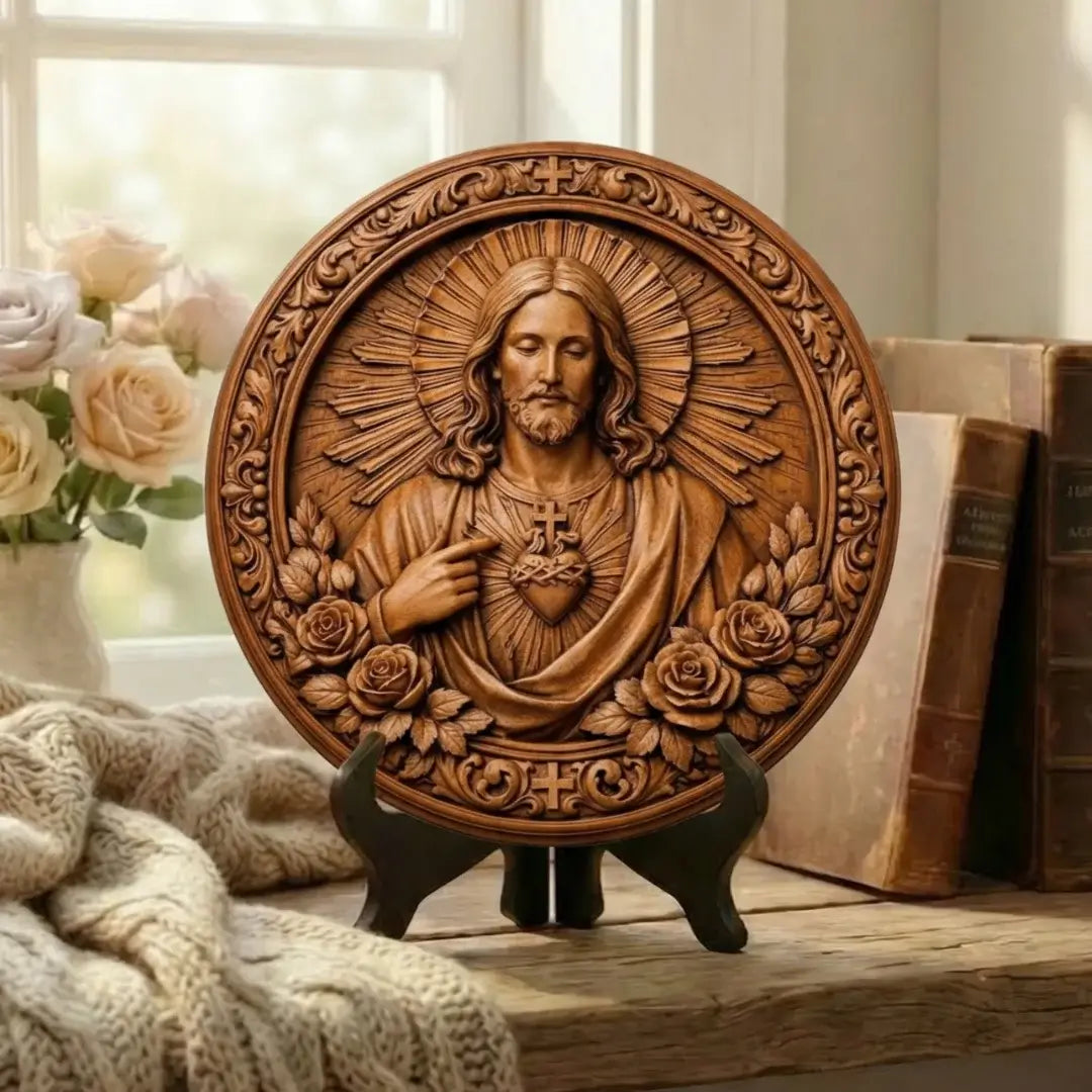 Medalhão Sagrado Coração de Jesus – Coleção Legado